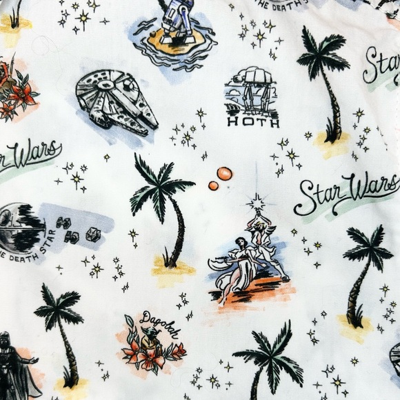 Our Universe Star Wars Vacation Woven Button-Up Hawaiian Shirt - Picture 10 of 13